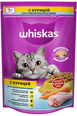 Питание Whiskas®  для стерилизованных кошек